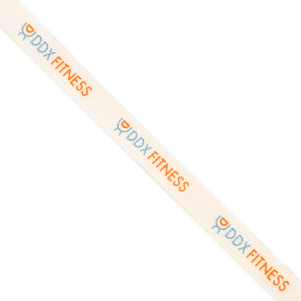 Киперная лента DDX-fitness — Вид печати:Шелкография на лентах — Материал: Киперный — Ленты для пошива одежды